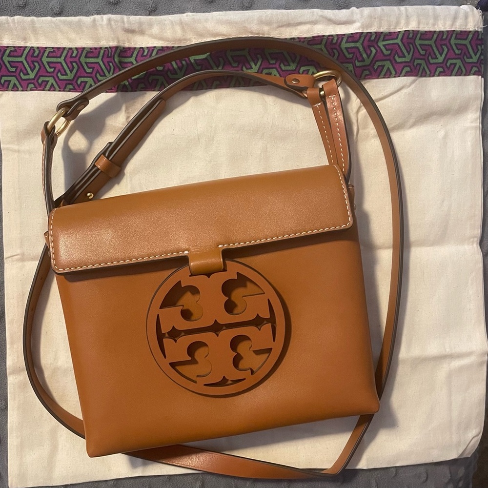 Tory Burch Miller Brown Crossbody with duster bag
